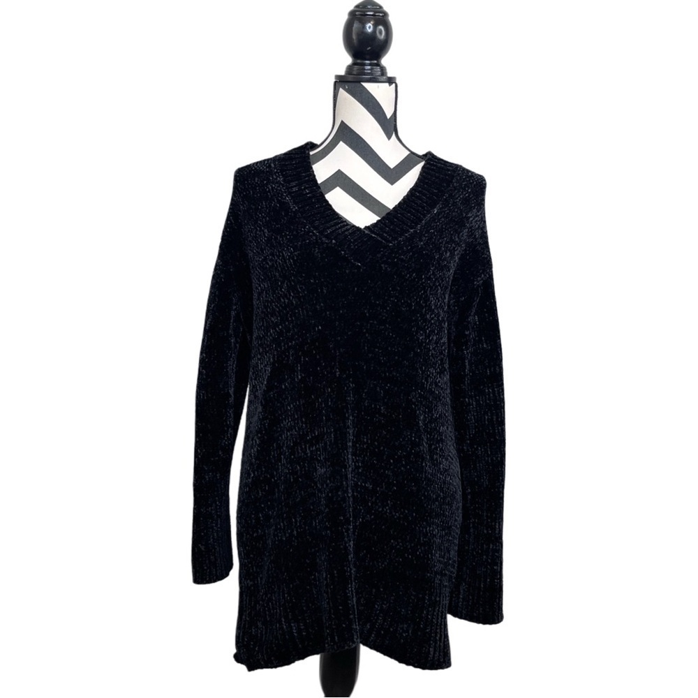 Aritzia Wilfred Violetta Long Chenille Sz S V-Neck Sweater